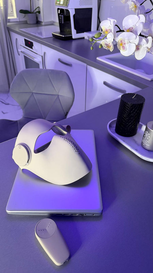 Mască LED Față — Lumină Roșie, Tratament Cosmetic Anti-Aging | Ledmina